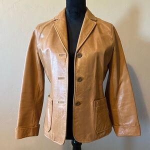 Gap 100% leather jacket